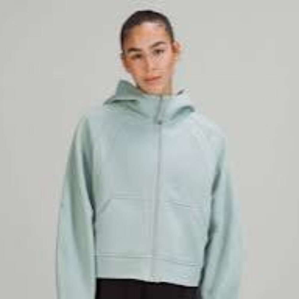 Lululemon Scuba Oversized Full-Zip * Silver Blue Size XS/S Like New